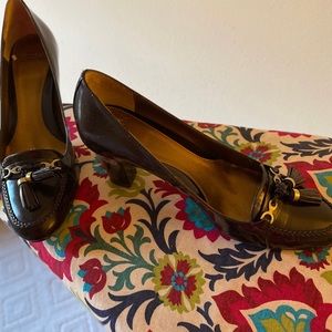Circa, Joan & David Brown leather 2” heel Size 7.5